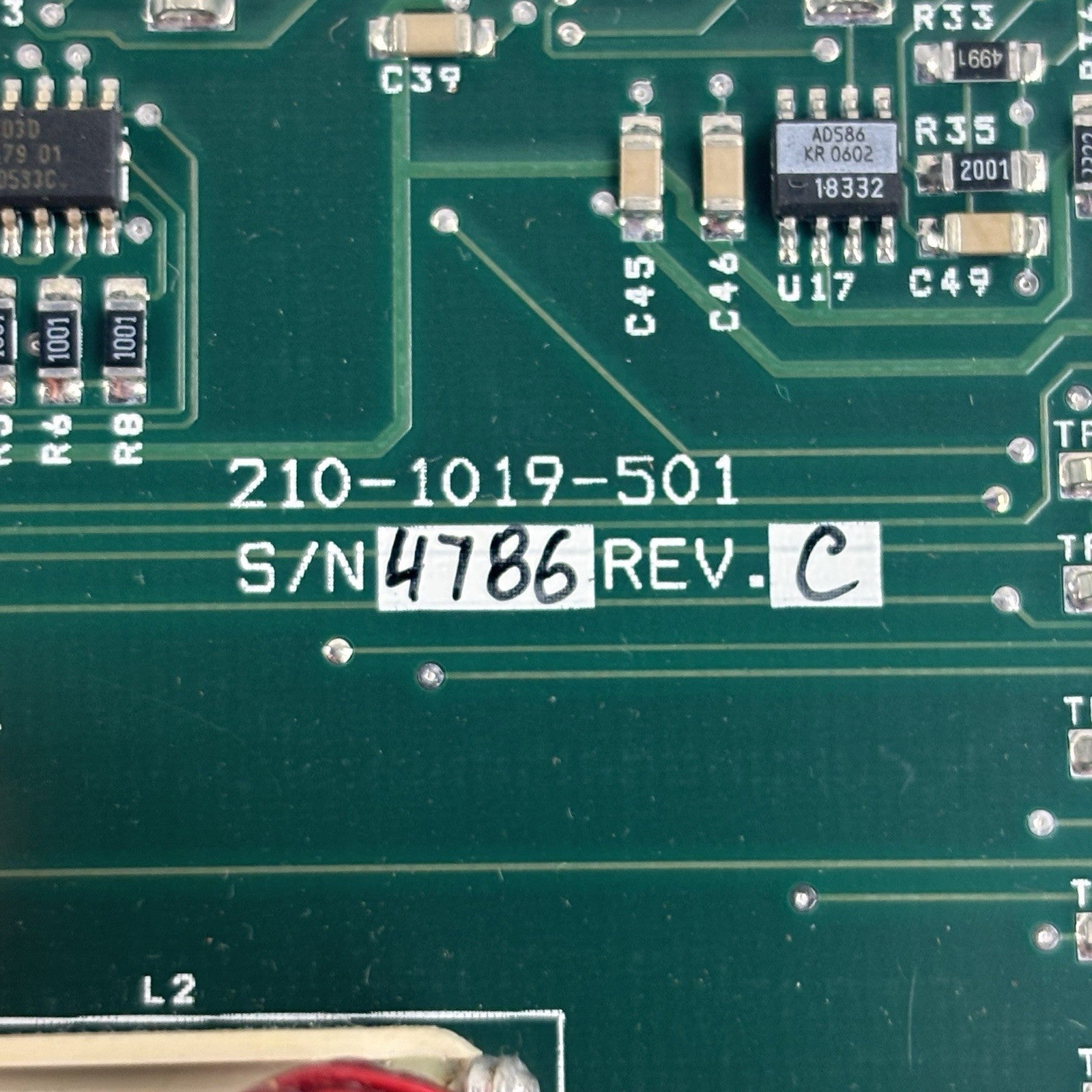 Alcon Infiniti Vision System PCB Board 210-1019-501