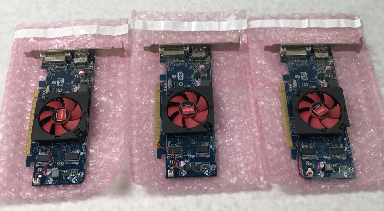 (Lot of 3) Dell Radeon UNNY4 3171K 1GB DVI Full Height Video Video Card (Tested)