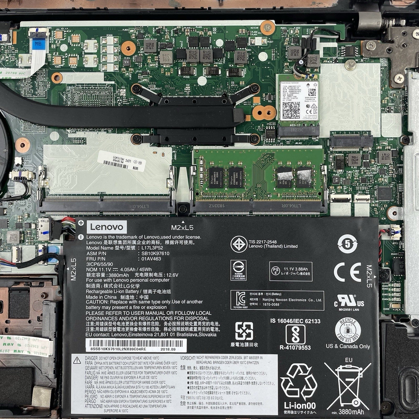 Lenovo ThinkPad L480 14" i5-8250U 1.60 GHz 8 GB RAM No SSD/OS/AC17