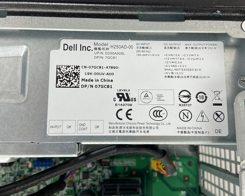 Dell Optiplex 390 DT Intel Pentium G630 2.7GHz 4GB RAM No HDD No OS