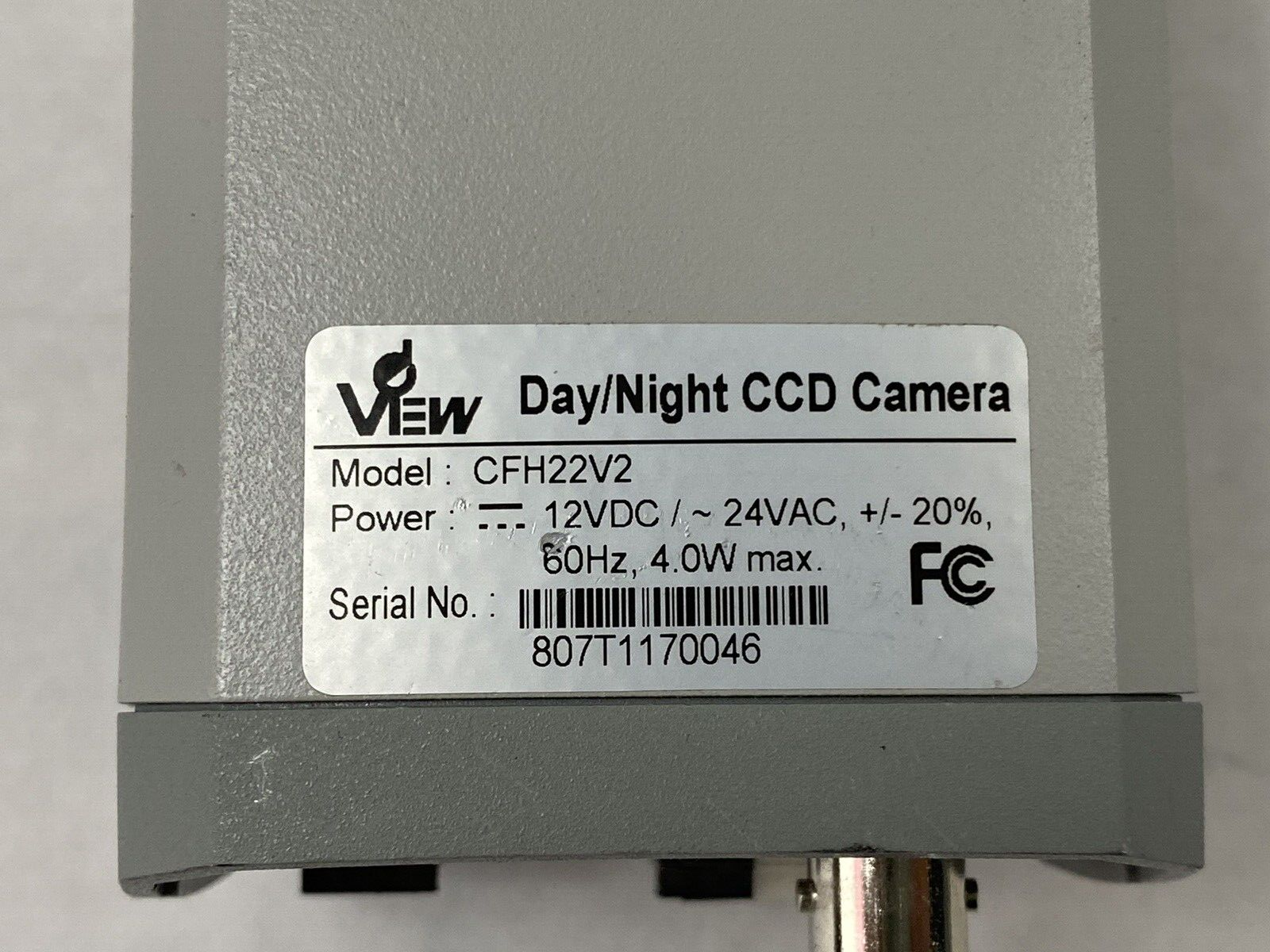 Deview CFH22V2 Day/Night CCD Camera w/ 1/2.7" 2.8-12mm Lens For Parts or Repair