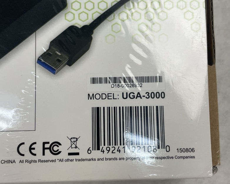 Plugable USB 3.0 Multi-Display Adapter Model UGA-3000