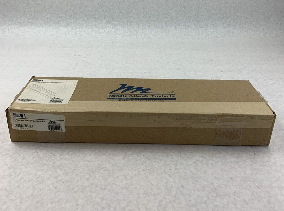 New Middle Atlantic HHCM-1 Hinged Horizontal Cable Manager 1 RU