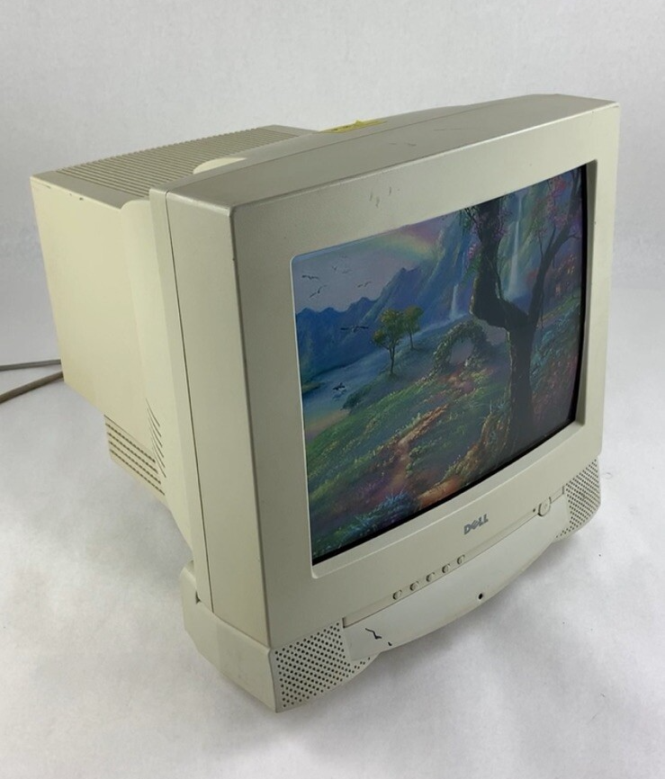 Dell M770mm 17" 1280x1024 CRT VGA Color Computer Monitor Retro Gaming Grade B