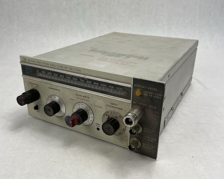 Hewlett Packard HP 8554B Spectrum Analyzer RF Section Untested