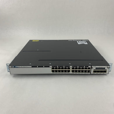 Cisco WS-C3750X-24T-S V02 24-Port Gigabit Ethernet Switch Tested Reset