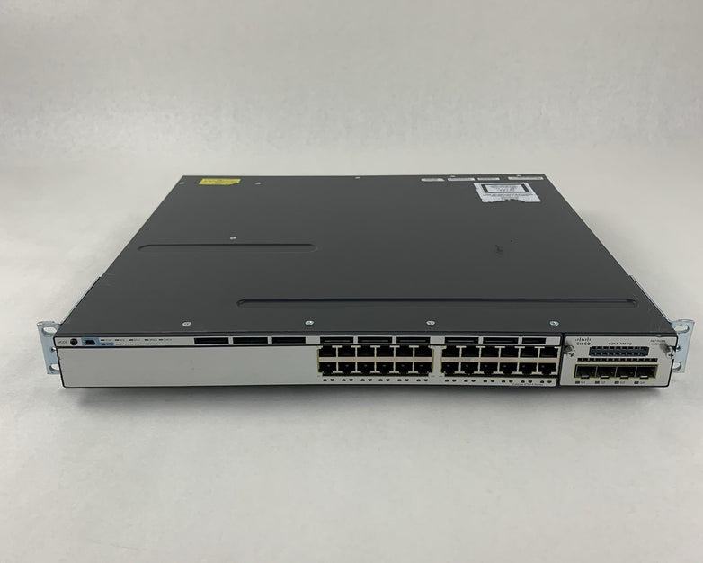 Cisco WS-C3750X-24T-S V02 24-Port Gigabit Ethernet Switch Tested Reset