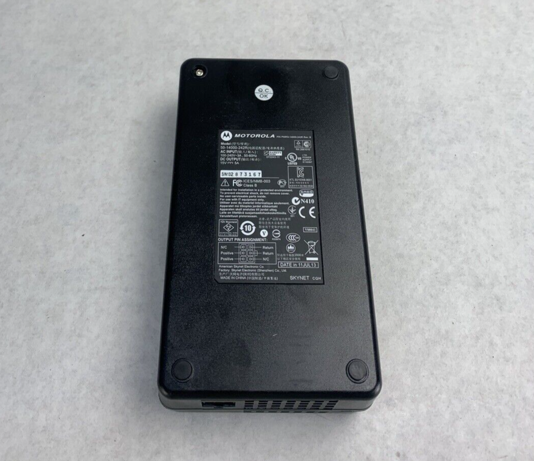 Lot of 2 Motorola 50-14000-242R Power Supply 100-240V 50-60Hz 15V Rev A