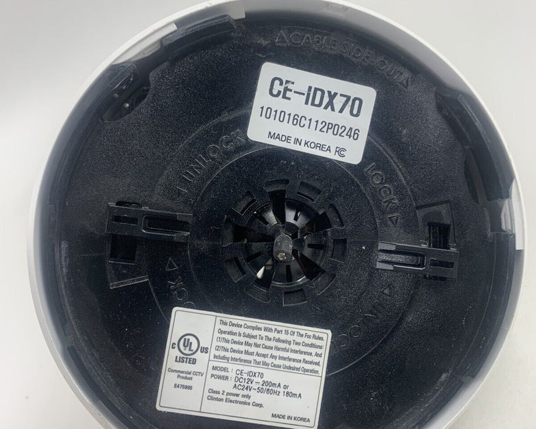 For Parts or Repair CE-IDX70 Dome Camera 12V