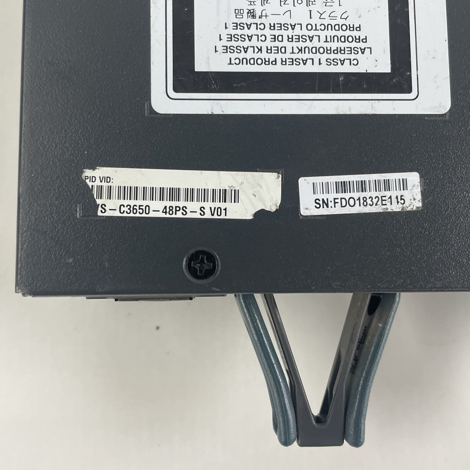 Cisco WS-C3650-48PS-S V01 Tested & Reset 2X PSU10