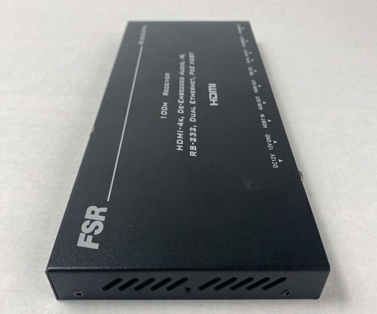 FSR HD-HAUD-SP-Rx 100M Receiver HDMI-4K De-Embedded Audio Untested