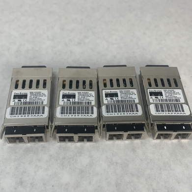 Lot 4 Cisco 30-0759-02 WS-G5484 1000 BASE-SX 850NM Short Wave Fibre GBIC Module