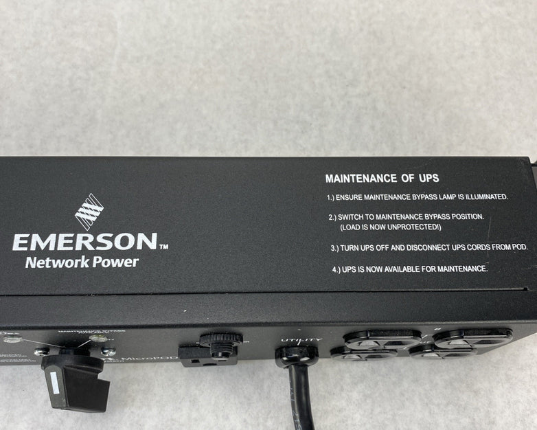 Emerson MP2-115A Liebert MicroPOD AC Power System 120V 12A