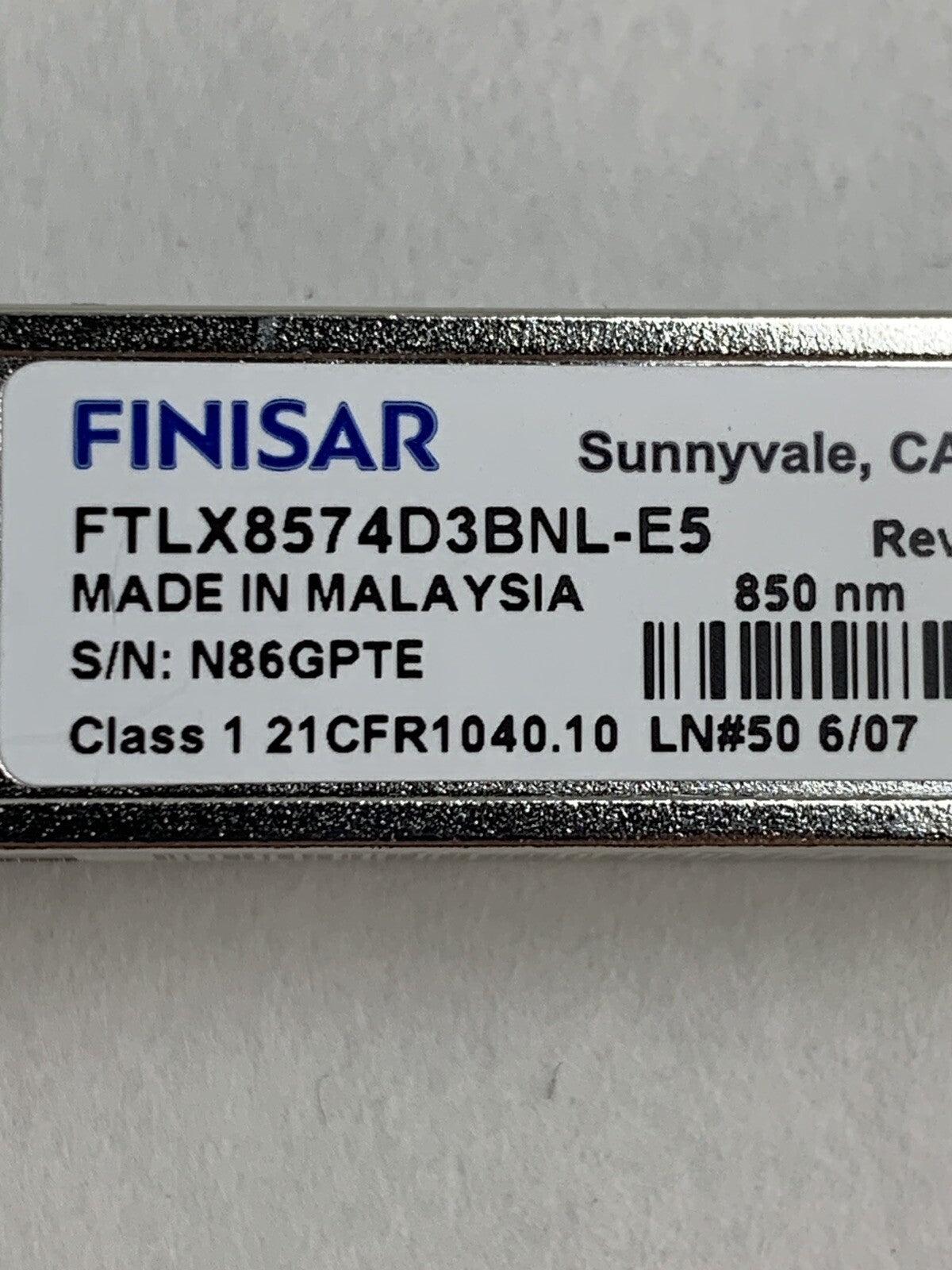Finisar FTLX8574D3BNL-E5 10G BASE-SR LC 850 NM 1310ft SFP+ - Open Box Lot Of 43
