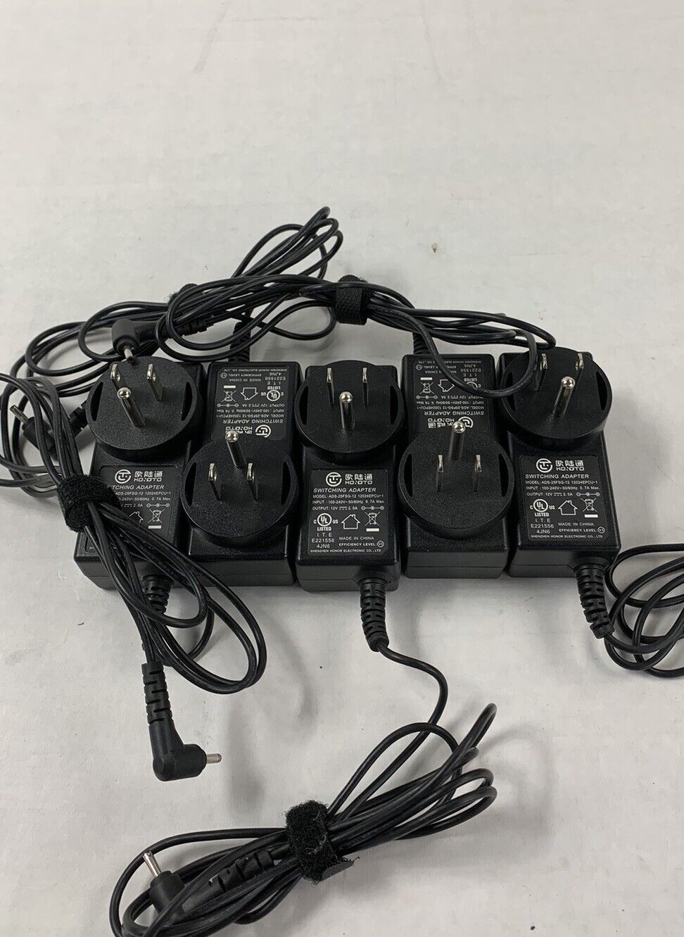 Hoioto ADS-25FSG-12 AC Adapter 12V Barrel Connector (Lot of 5)