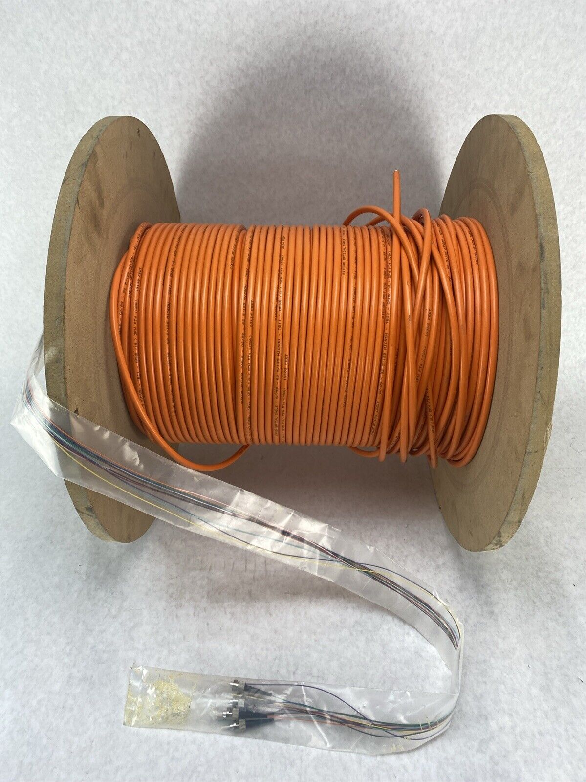 Seicor 62.5 125 Micron TBII 0FNR FT4 6F62 Fiber Optic Cable PARTIAL ROLL 375ft