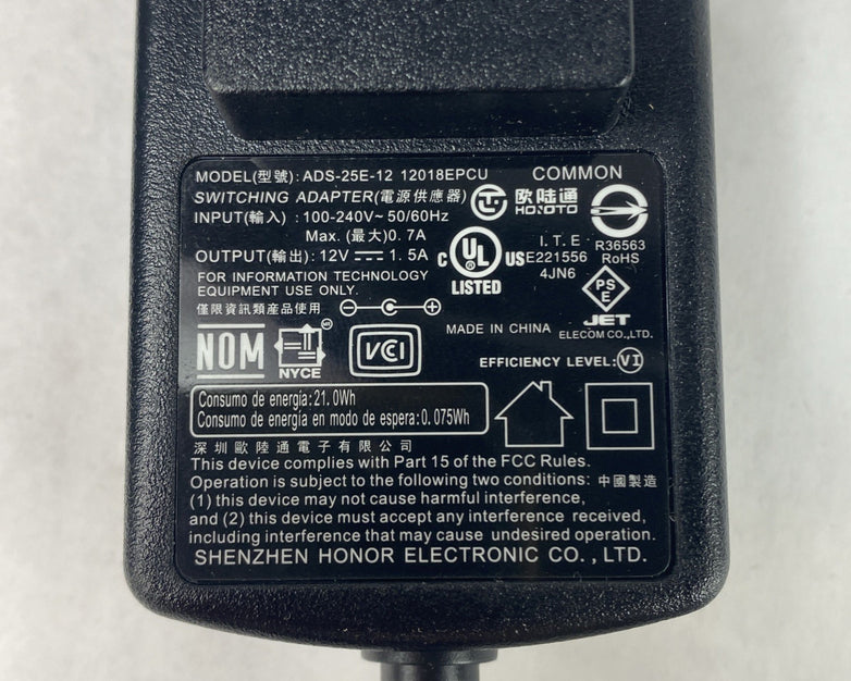 Switching Adapter ADS-25E-12 W/ USB Cable Lot of 3