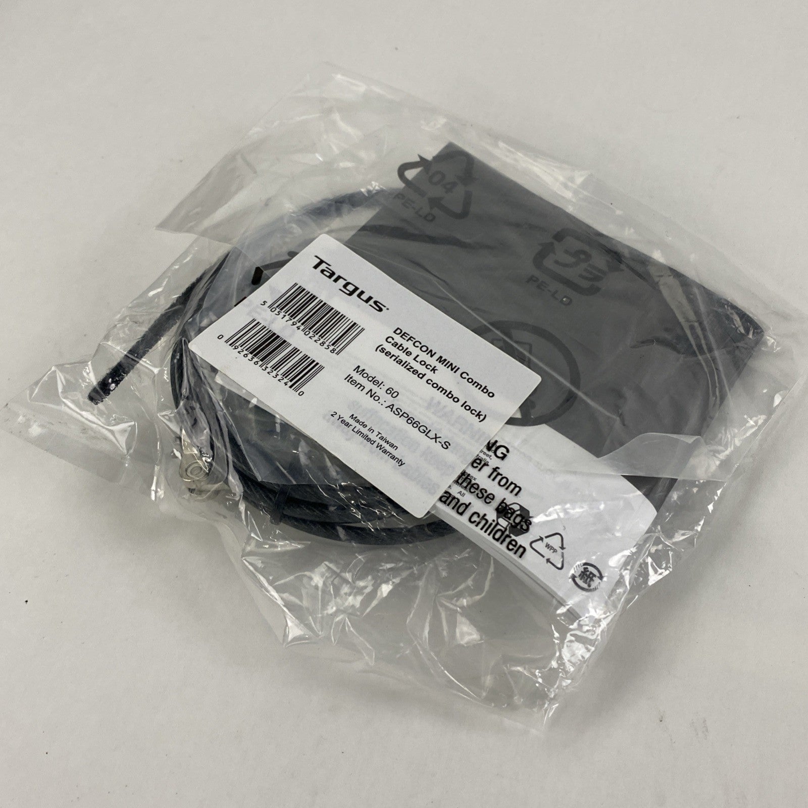 Targus 60 Defcon Mini Combo Cable Lock Lot of 55