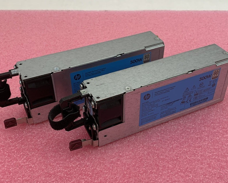 HP HSTNS-PC40 500W Power Supply (Lot of 2)
