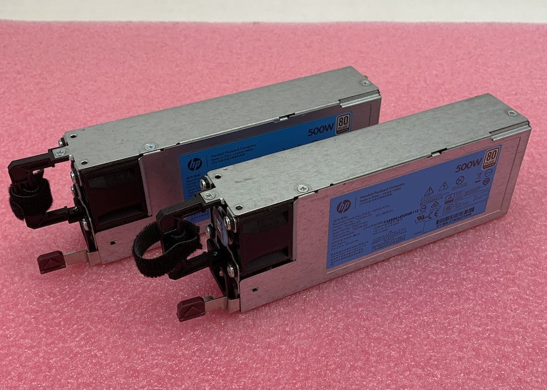 HP HSTNS-PC40 500W Power Supply (Lot of 2)