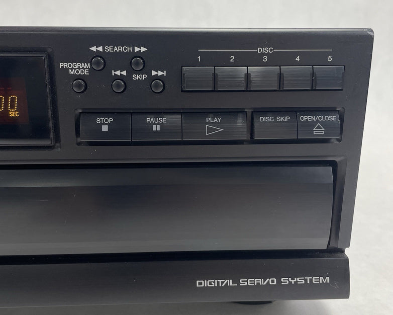 Panasonic SL-PD347 5 Disc CD Changer Player Rotary Carousel Tested No Remote