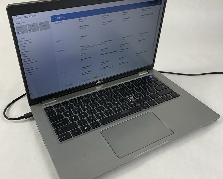 Dell Latitude 5420 14" i5-1135G7 1.40 GHz 8 GB RAM No SSD/OS/AC/BATT/K Key