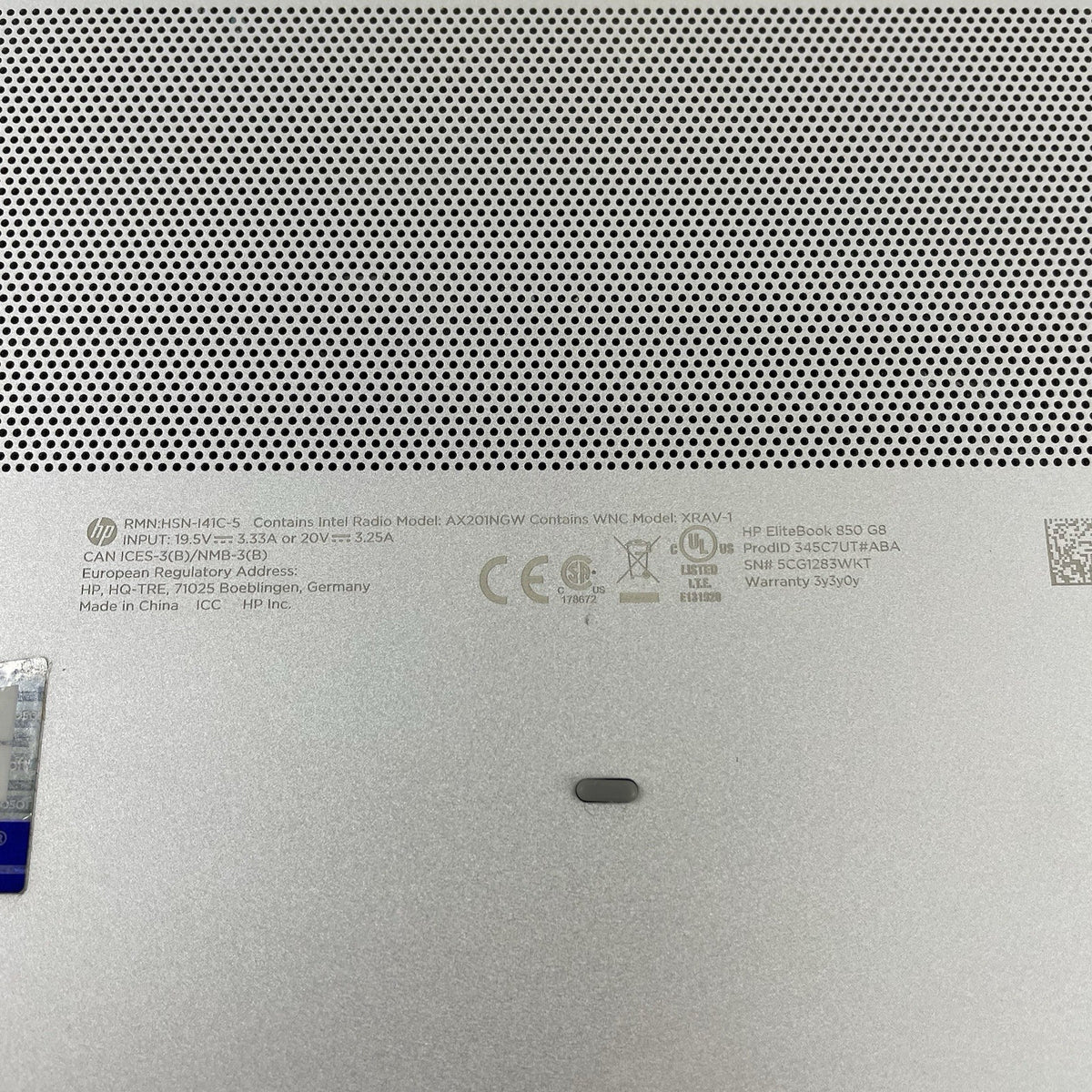 HP EliteBook 850 G8 15.6" i5-1145G7 2.60 GHz 8 GB RAM No SSD/OS/AC/Batt - Rubber15