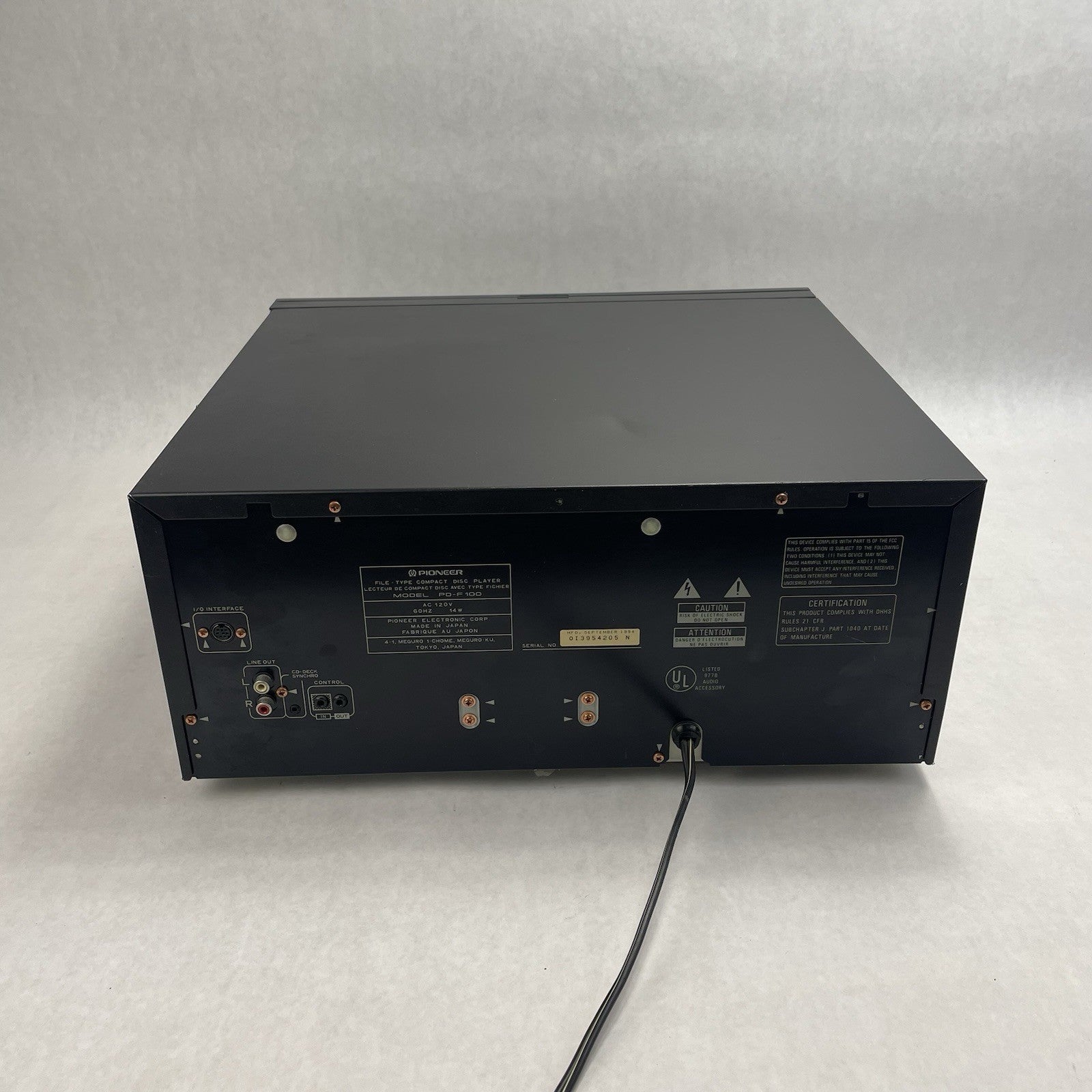 Pioneer PD-F100 100-Disc CD Changer Player For Parts6
