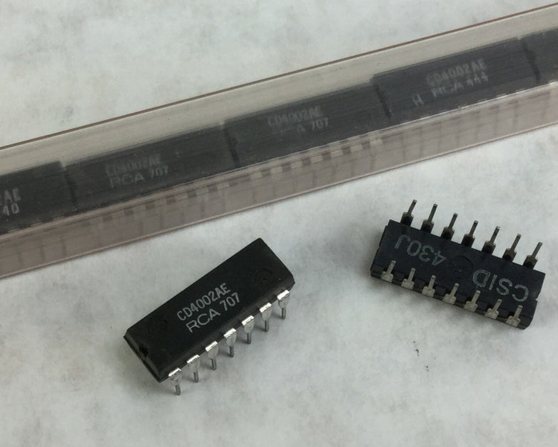 Genuine RCA CD4002AE Integrated Circuit  14 Pin Dip  Lot of 10