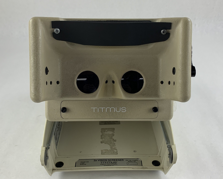 Titmus 2a Vision Screener Tester Powers on W/ Manual and Test Card