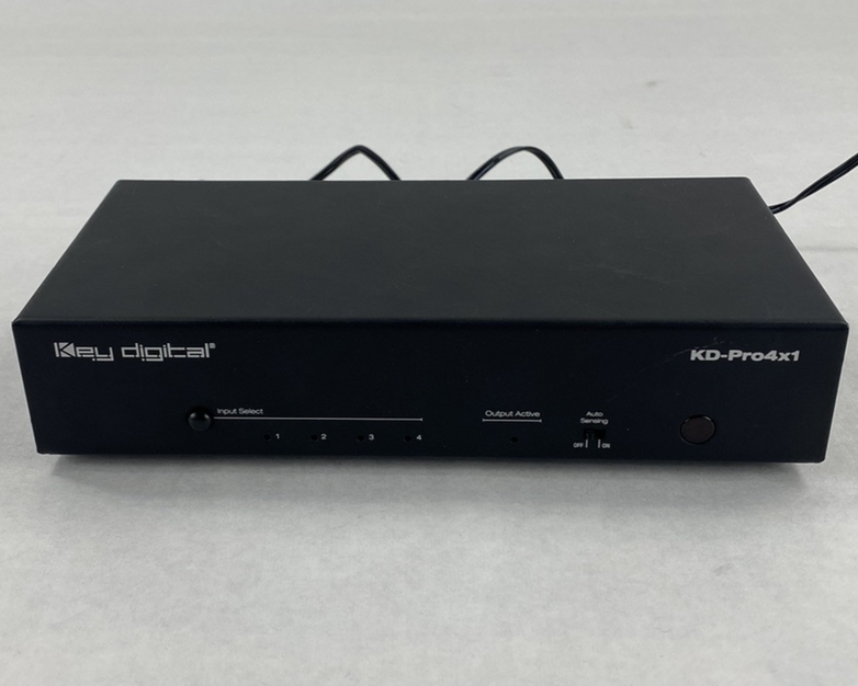 Key Digital KD-Pro4x1 HDMI Video Switcher No AC Adapter Power Tested