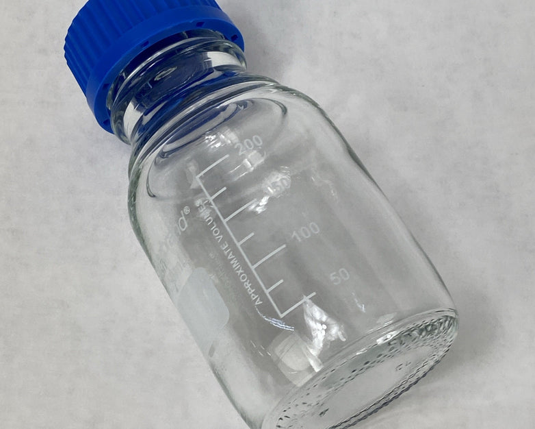 Fisherbrand FB-800-250 Lab Media Graduated Glass Bottles 250mL - 10 Bottles