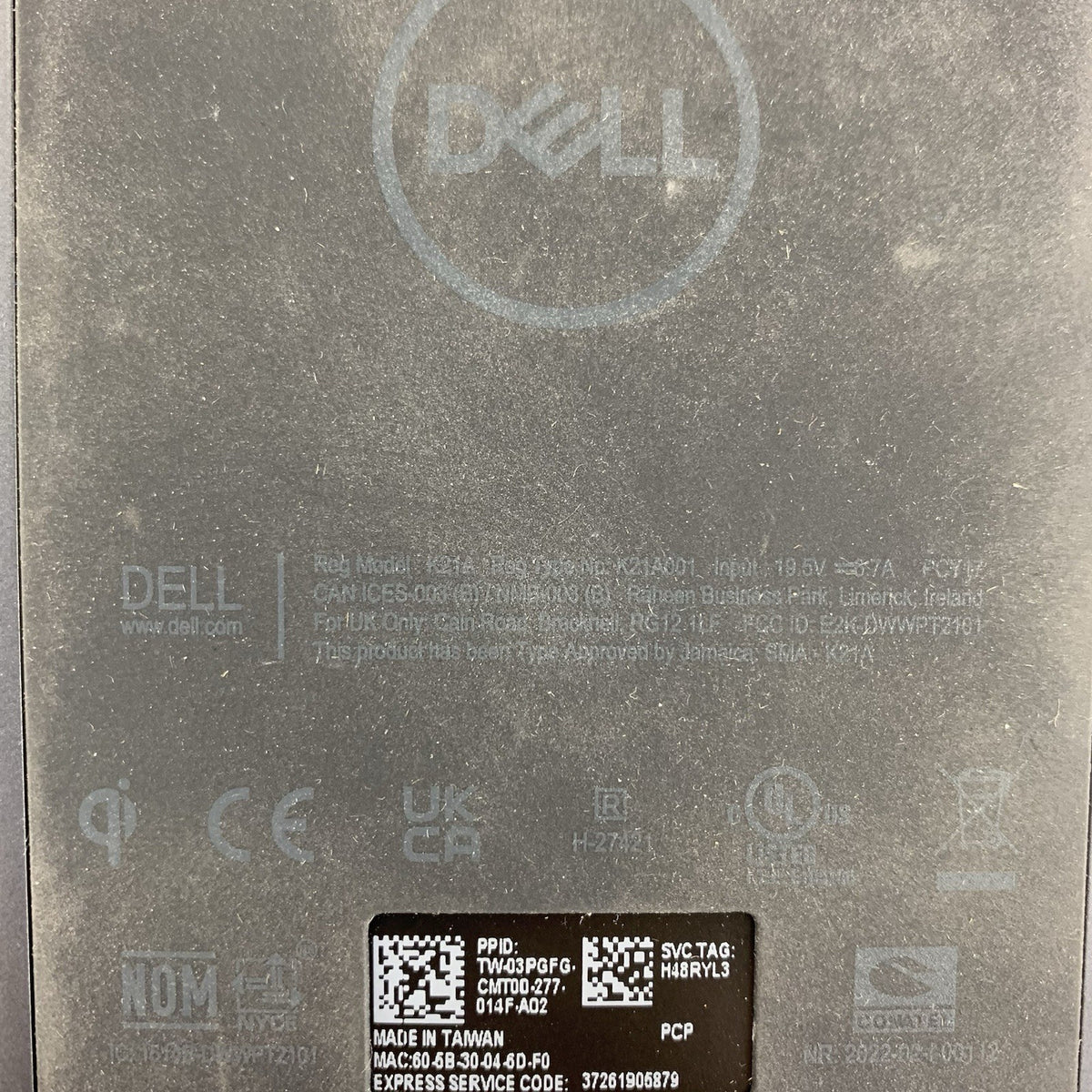 Dell K21A Docking Station - Untested7