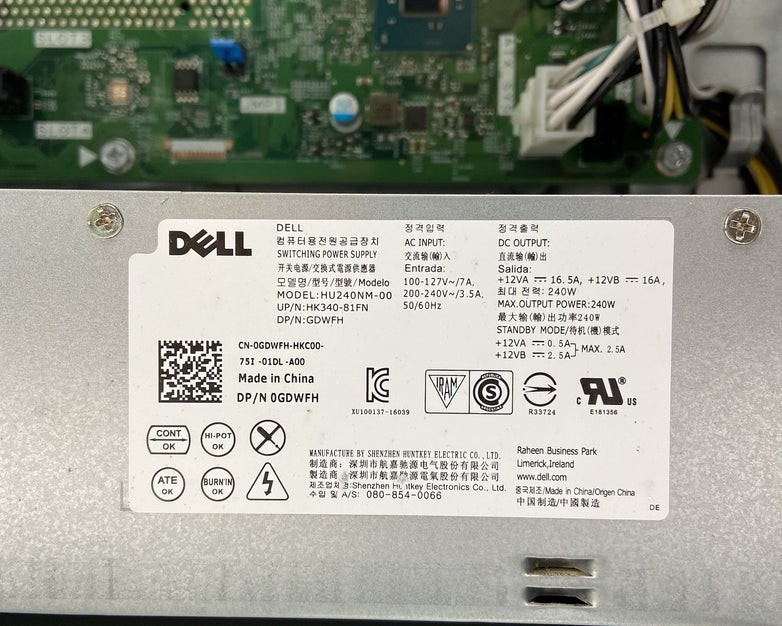 Dell Inspiron 3668 MT Intel Core i3-7100 3.9GHz 8GB RAM No HDD No OS