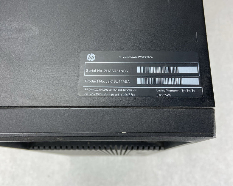 HP Z240 Workstation MT Intel Core i5-6500 3.2GHz 8GB RAM No HDD No OS