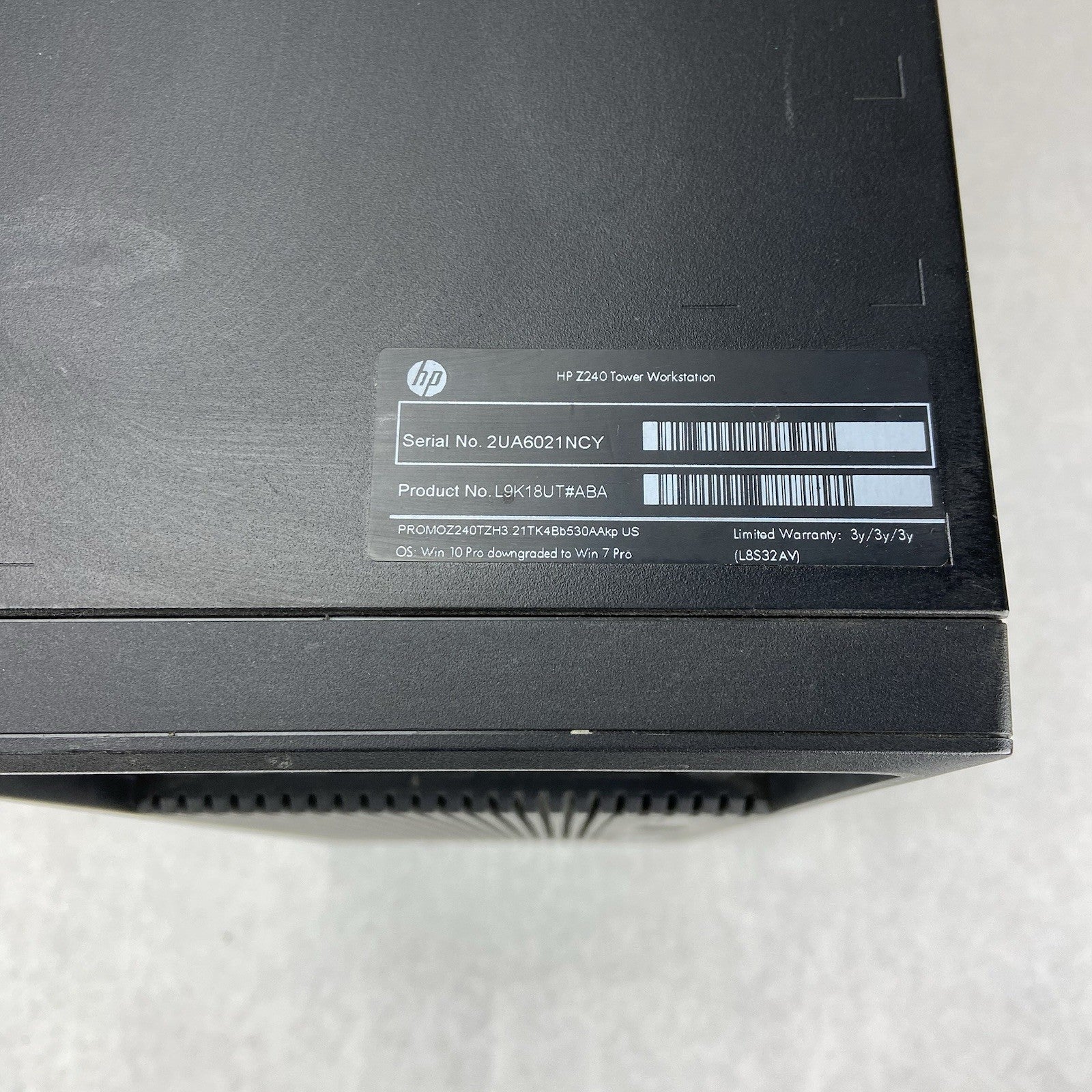 HP Z240 Workstation MT Intel Core i5-6500 3.2GHz 8GB RAM No HDD No OS3