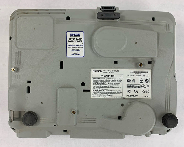 Epson H382F LCD Projector - No Lamp and No Remote - Parts and Repair