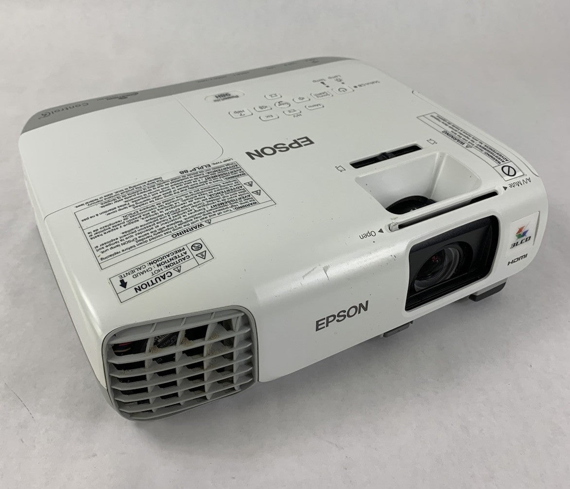Epson PowerLite 98H H687A LCD Lamp Projector 3399 Lamp Hours - No Remote0