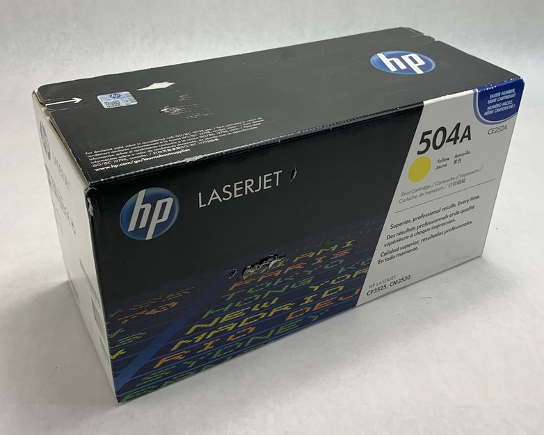 HP Laserjet 504A CE252A Yellow Print Cartridge Exp: Jul 2017