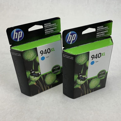 HP Officejet Pro 940XL C4907AN Cyan Ink Exp. June 2018 (Lot of 2)