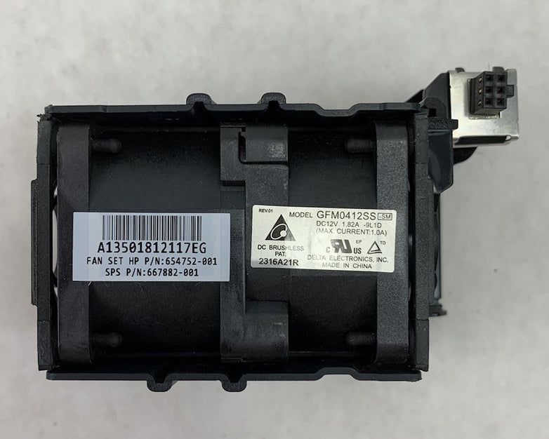 Delta 654752-001 GFM0412SS Server Fan (Lot of 2)