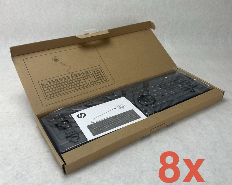 HP TPA-P001k 125 Wired Desktop PC Keyboard Lot of 8
