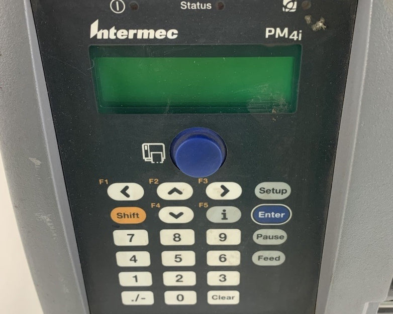 Intermec PM4i 203dpi IPL Thermal Label Printer - Tested Missing Front Door