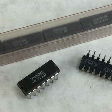 Genuine RCA CD4002AE Integrated Circuit  14 Pin Dip  Lot of 10