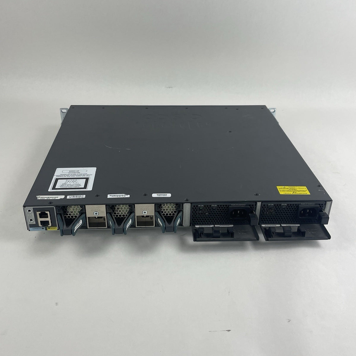 Cisco WS-C3650-48PS-S V01 Tested & Reset 2X PSU7