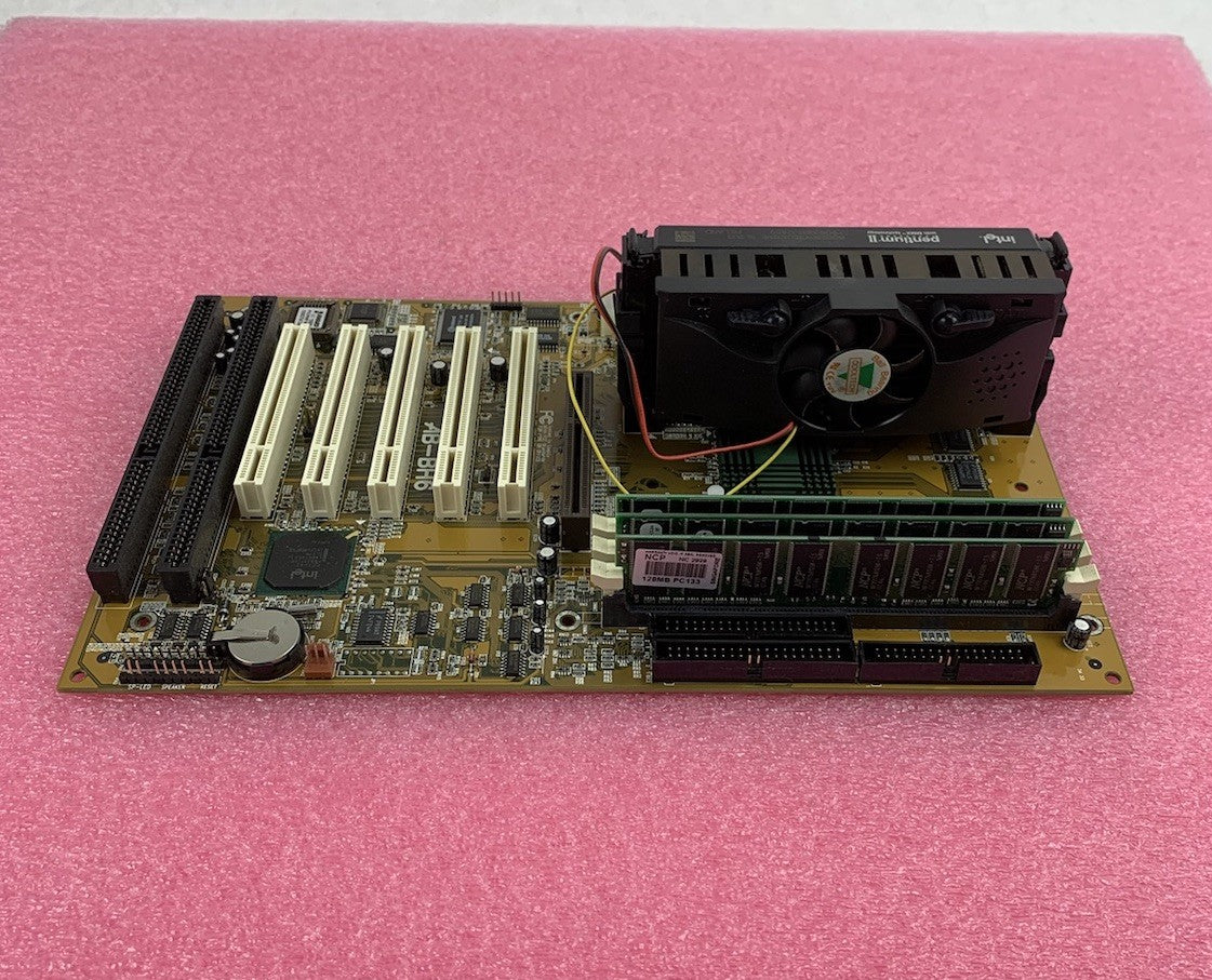 Abit i440BX Motherboard Pentium II 233MHz 128MB RAM No Shield