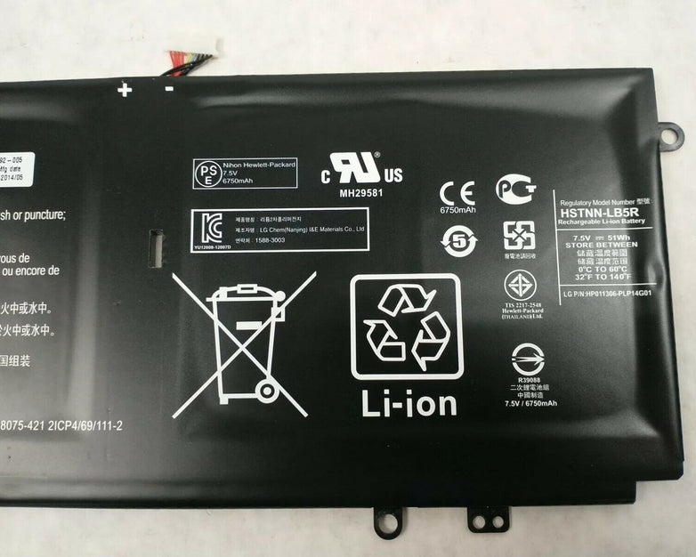 HP Chromebook 14-Q 51Wh 7.5V Laptop Battery HSTNN-LB5R 738392-005 (Lot of 2)