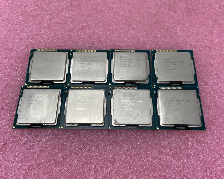 Lot of 8 Intel Core i5-3470 SR0T8 3.2GHz Desktop CPU