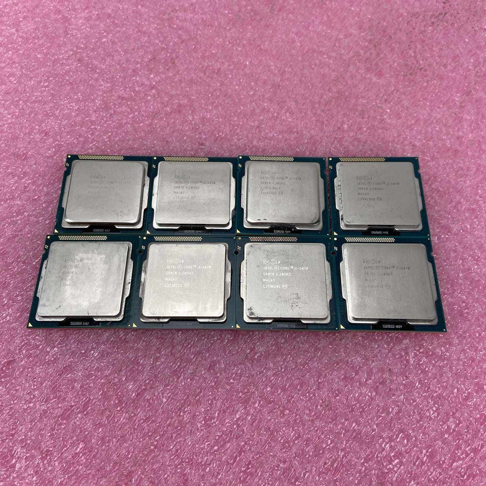 Lot of 8 Intel Core i5-3470 SR0T8 3.2GHz Desktop CPU1