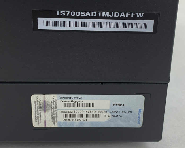 Lenovo ThinkCentre m91p Desktop i5-2400 3.1 GHz 4 GB Ram No OS No HDD